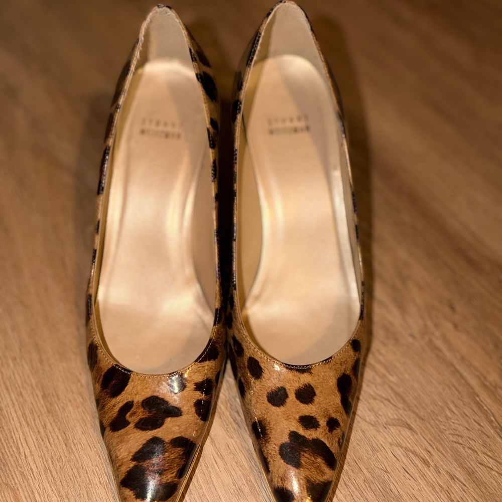 Stuart Weitzman Leopard Print Pumps Heels